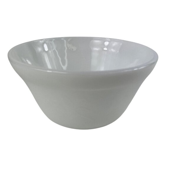 Vintage Federal Glass USA White 'Blossom' Embossed 7" Mixing Bowl - Picture 3 of 10